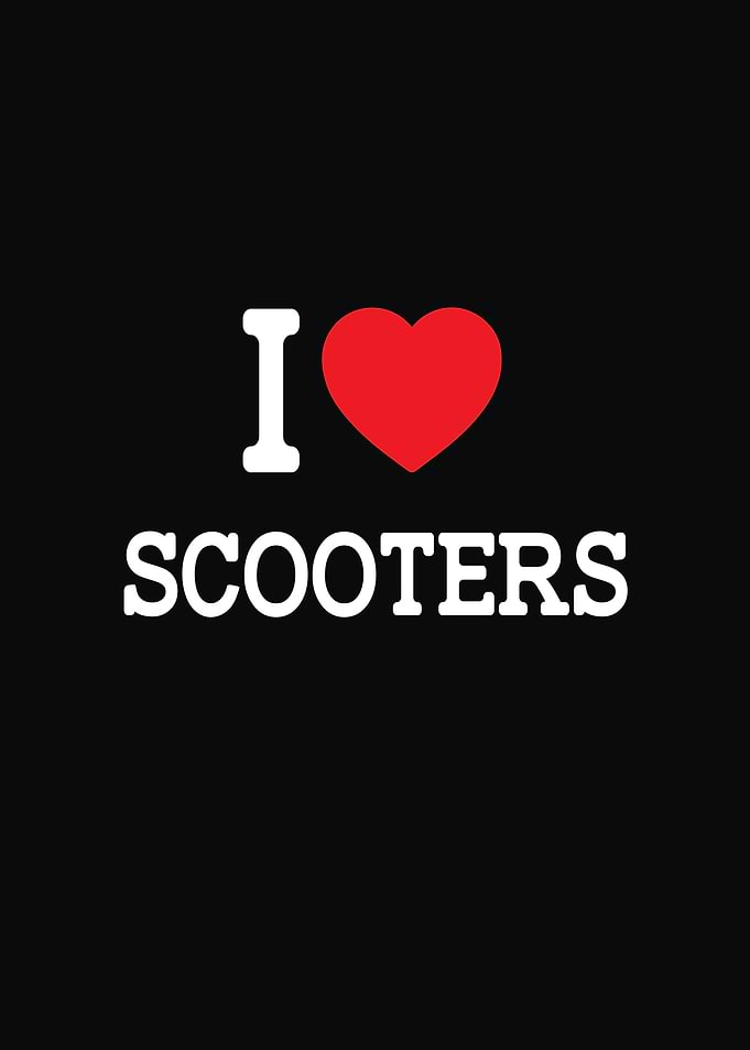I Love Scooters Graphic