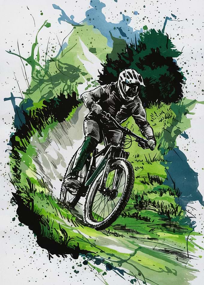 Mountain biker tones