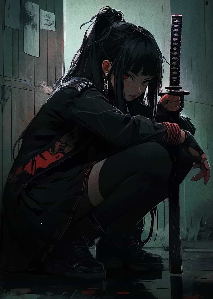 Anime Girl with Katana