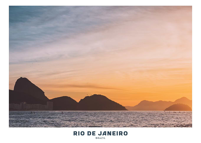 Rio de Janeiro Sunrise Landscape