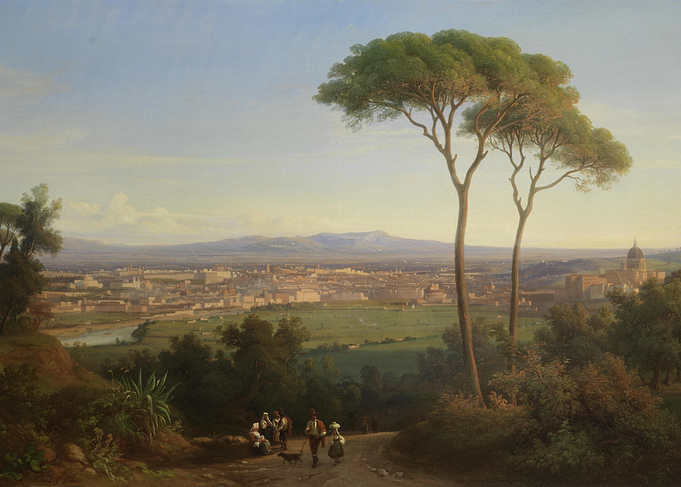 Rome from Monte Mario painting