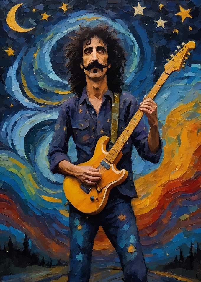 Frank Zappa Starry Night Guitar