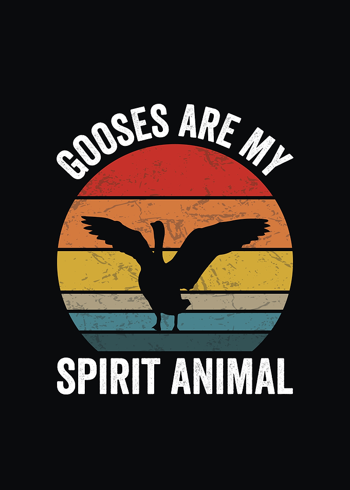 Gooses are my spirit animal Retro Design