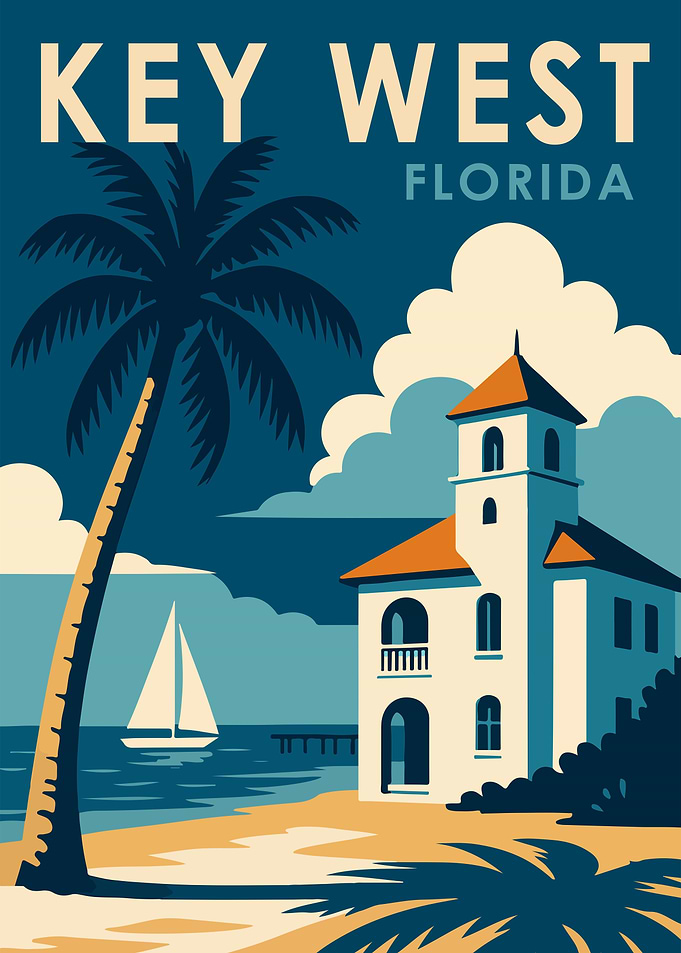 Key West Florida Travel Poster