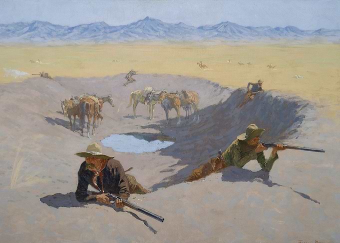 Western Ambush Painting