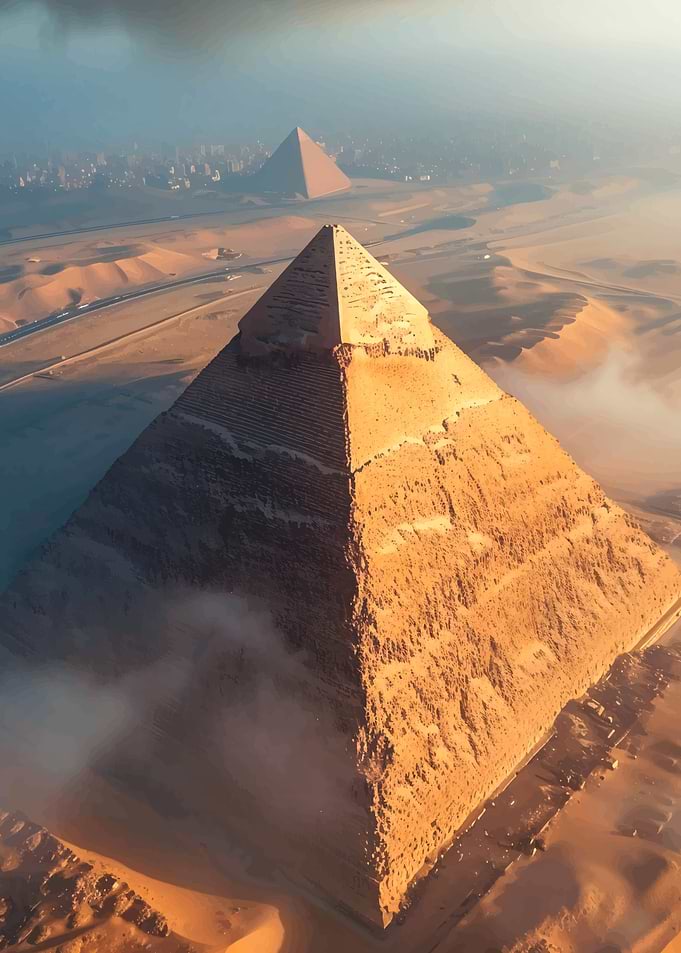 Egyptian Pyramids Aerial View