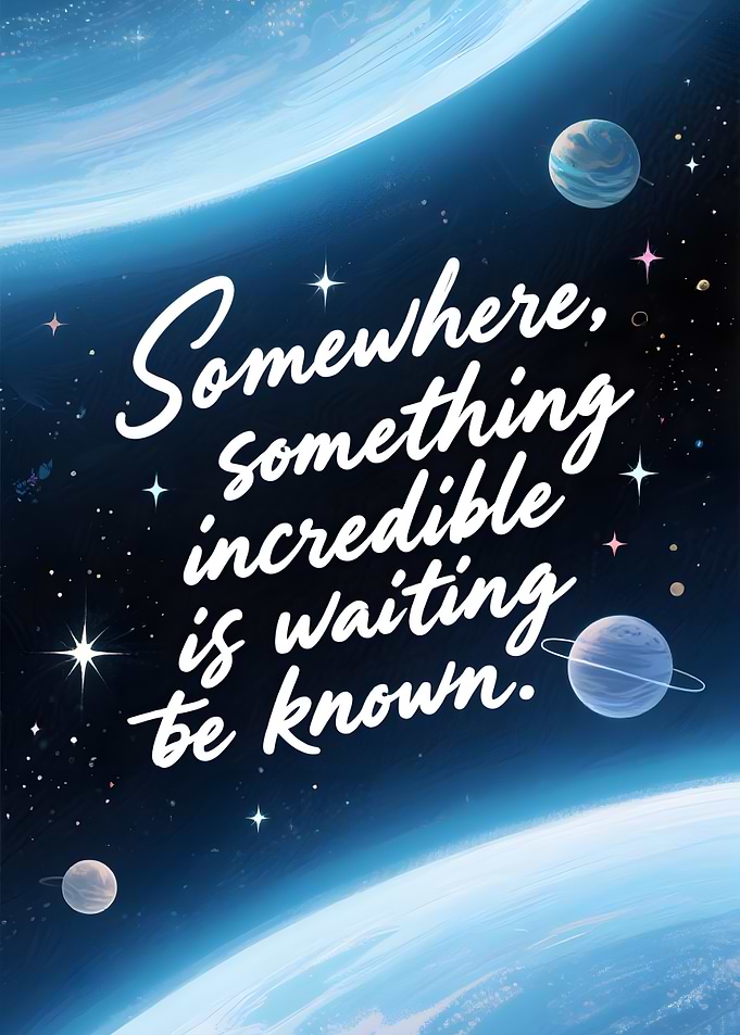 Science Quote by Carl Sagan in Space Planets Background