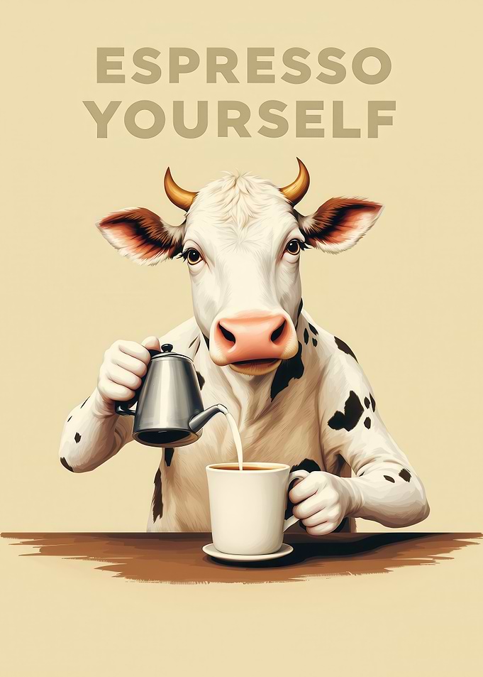 Espresso Yourself Cow Coffee