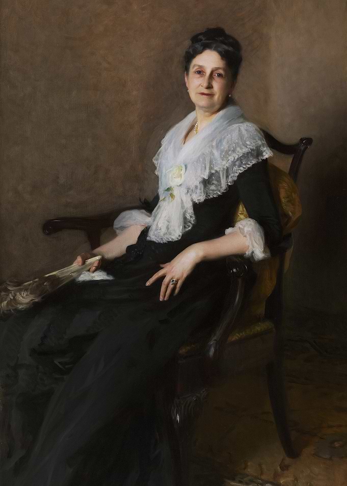Portrait of a Woman in Black Dress