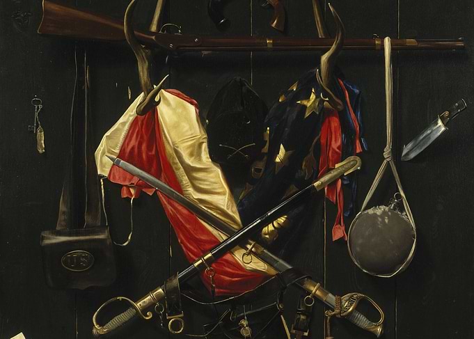 Civil War Memorabilia Still Life Painting