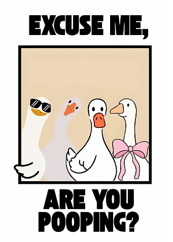 Excuse Me, Are You Pooping? Geese