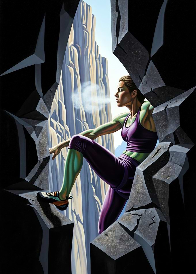 LE SOUFFLE DE LA PIERRE (The Breath of the Stone) - Original Art Deco Artwork