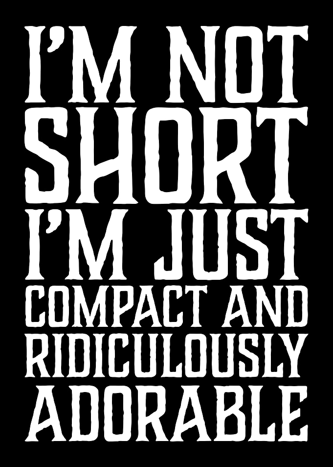I'm Not Short Text Art