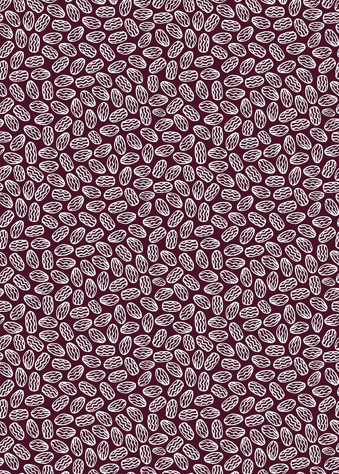 Raisin Pattern on Dark Background