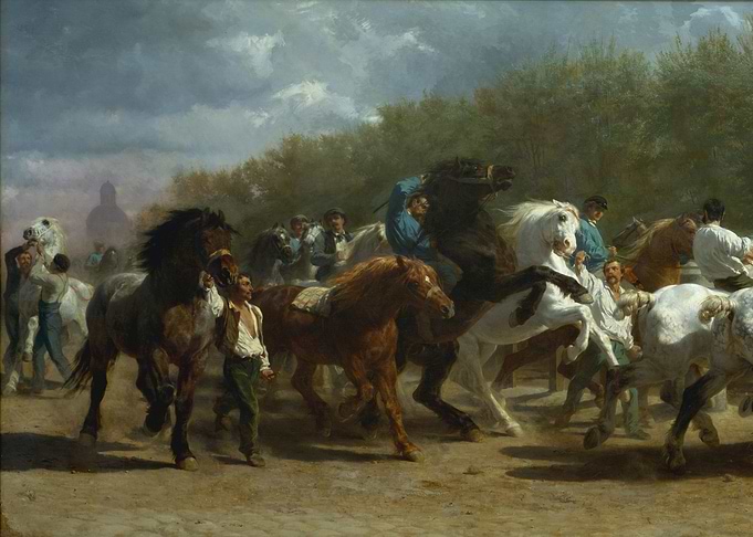 Horse Market Painting
