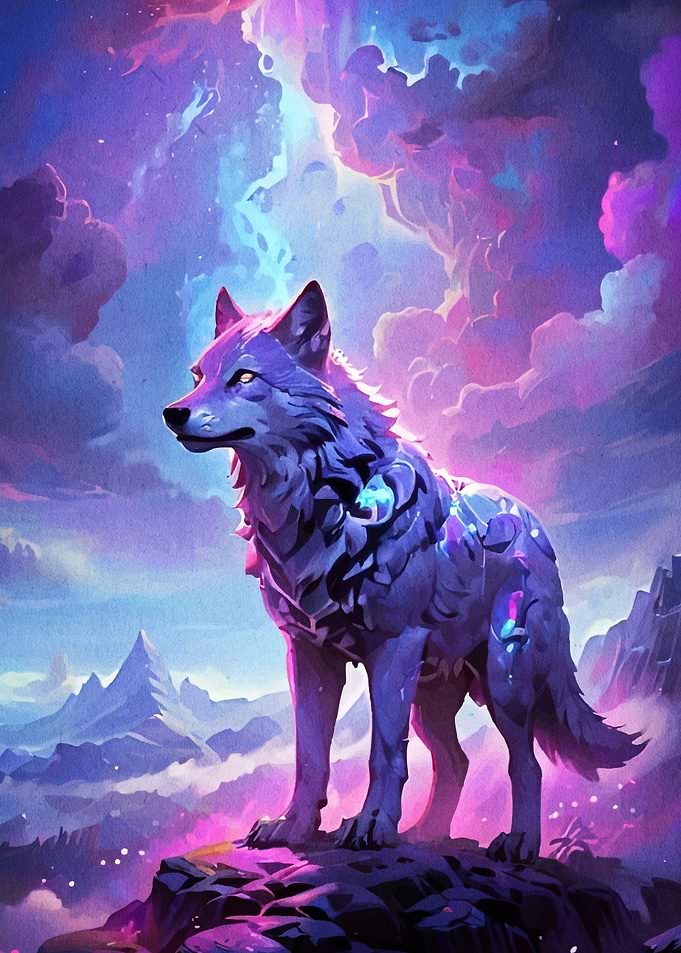 Mystical Wolf Mountain Peak