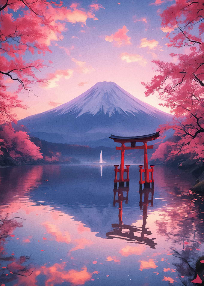 Mount Fuji Cherry Blossoms