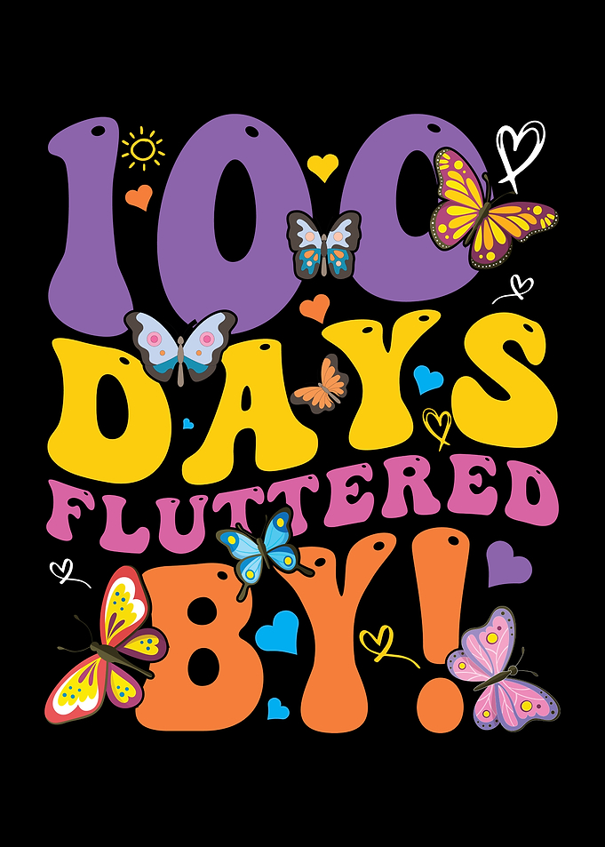 100 Days Fluttered By Graphic