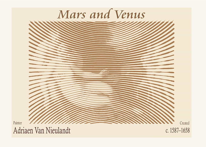 Mars and Venus by Adriaen Van Nielandt
