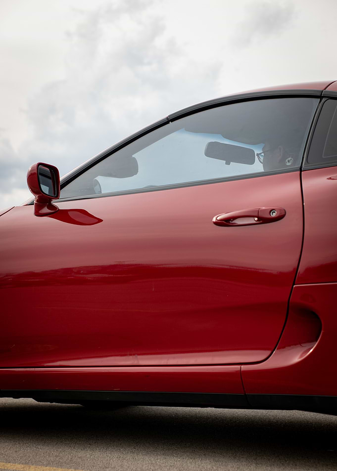 Red a80 Mark4 Toyota Supra Detail
