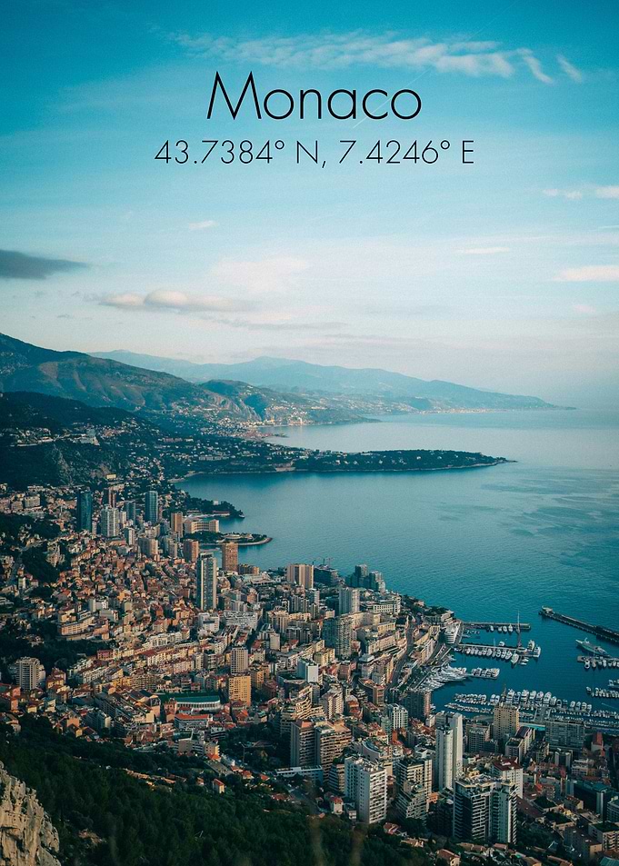 Monaco Cityscape Aerial View
