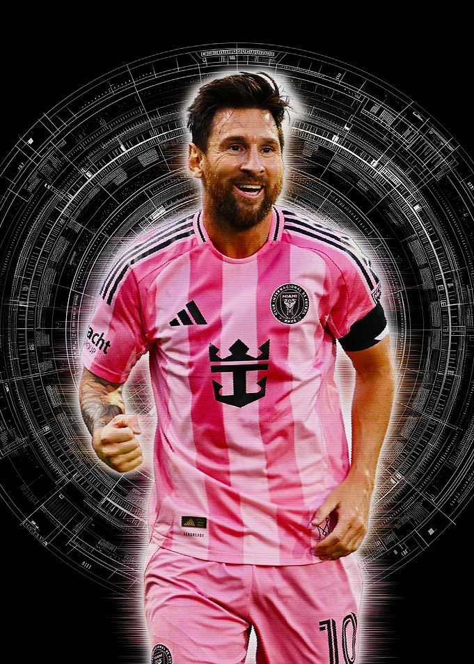 Messi Inter Miami Portrait