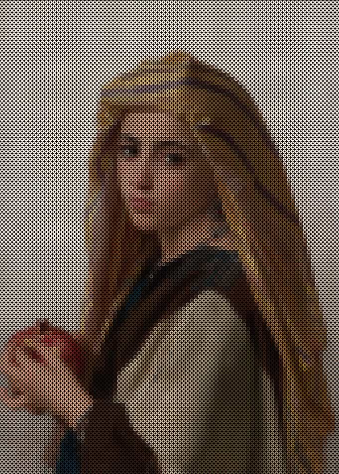 Girl with a pomegranate