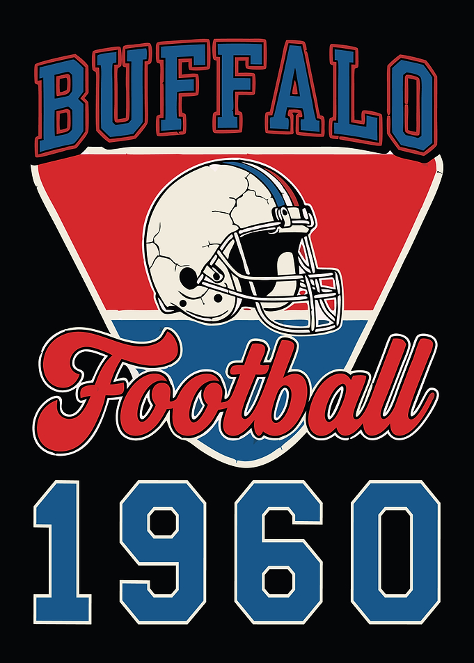 Buffalo Football 1960 Retro Design