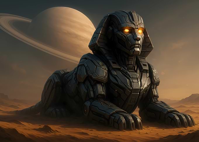 Robotic Sphinx on a Distant Planet