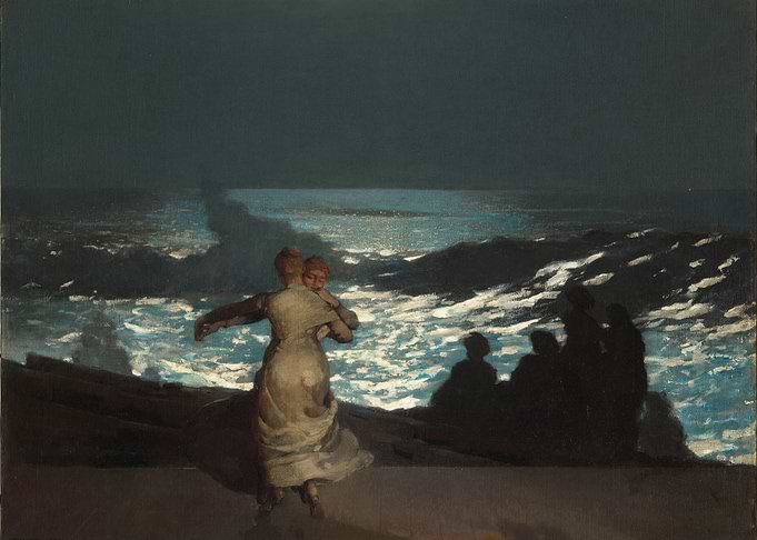 Mother and Child by the Sea