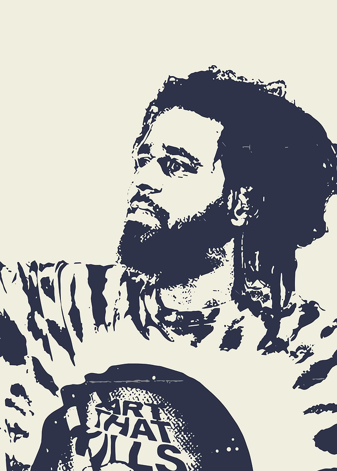 J. Cole Portrait Art