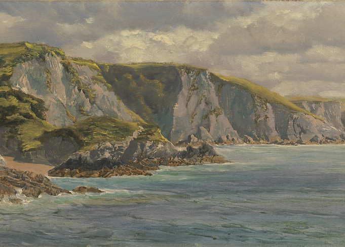 Coastal Cliffs Painting
