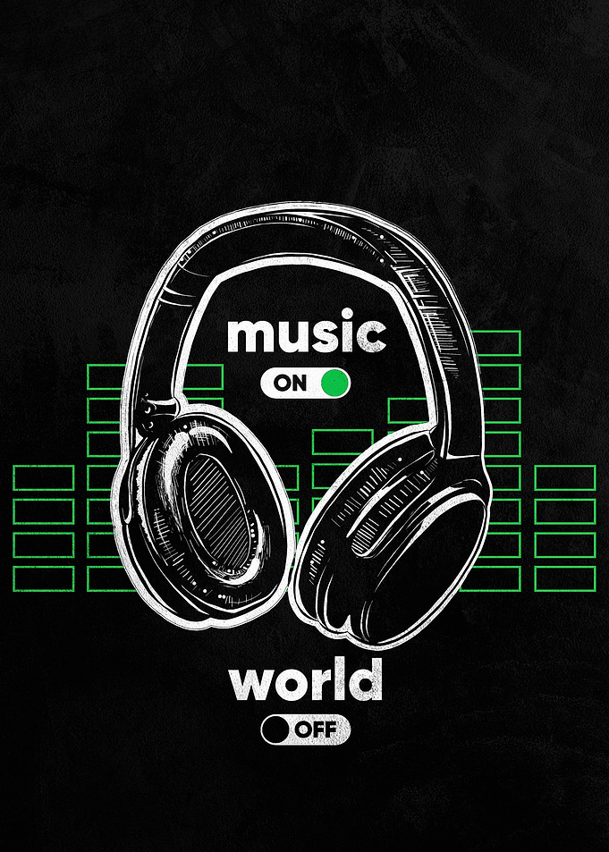 Music On, World Off Headphones