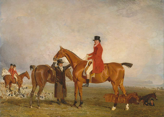Horseback Riding Scene Painting