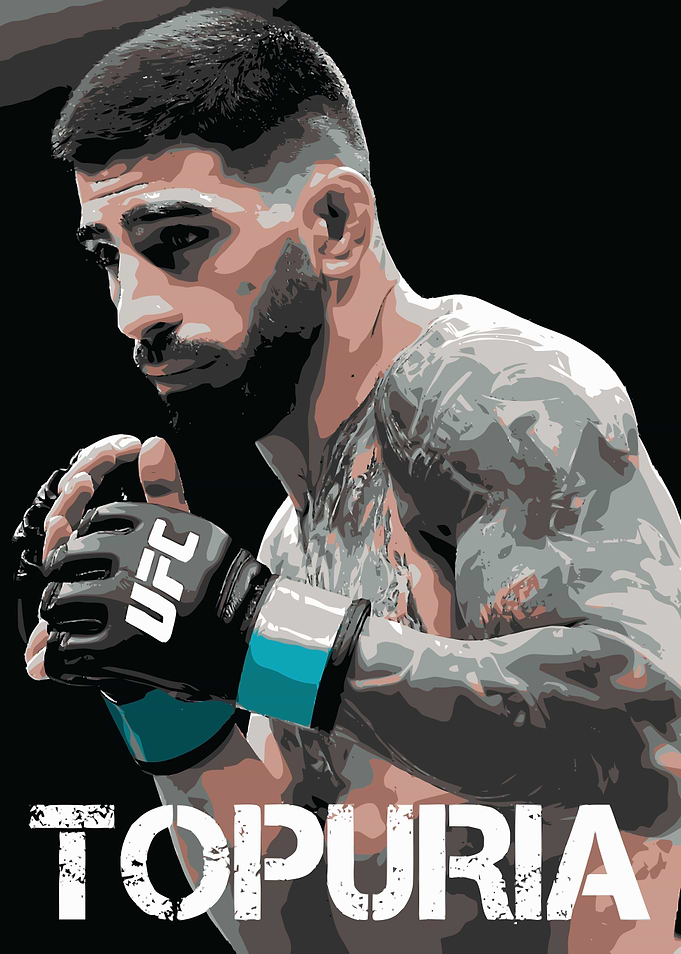Ilia Topuria UFC Fighter Portrait