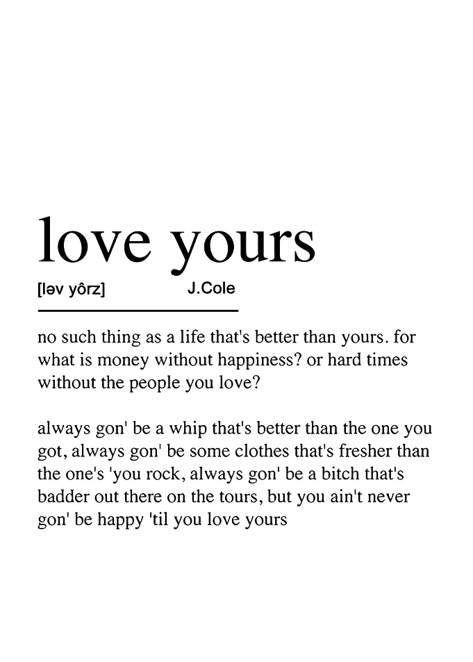 J. Cole Love Yours Lyrics