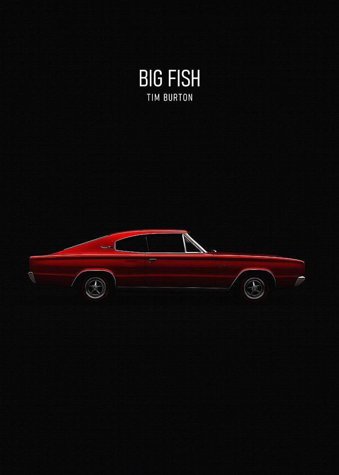 Big Fish Movie Poster Red Car