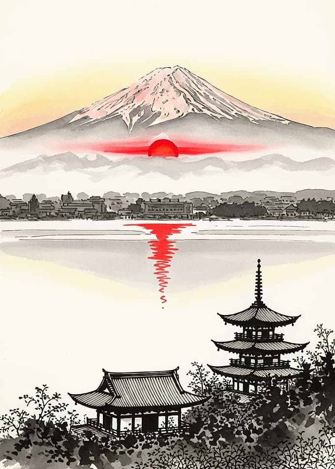 Mount Fuji Japanese Landscape