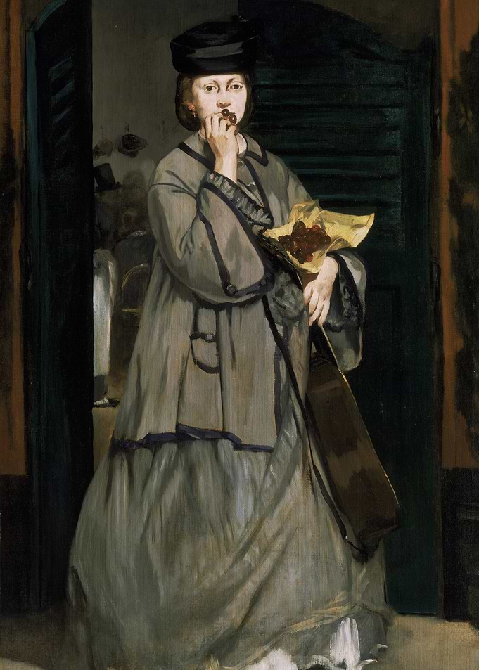 Woman with Cherries by Édouard Manet