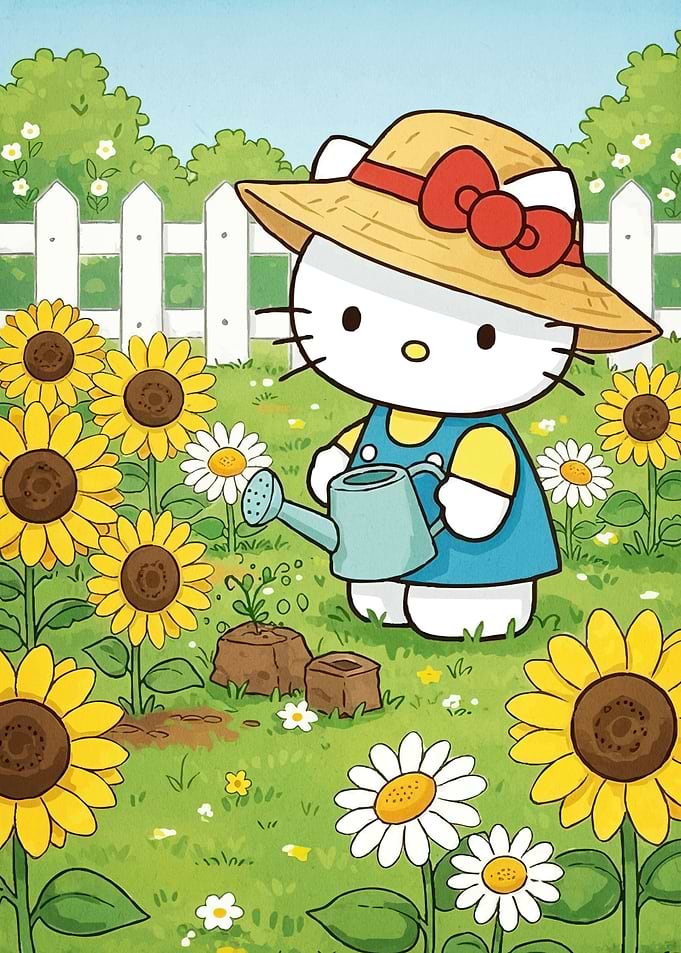 Cat Animal Gardening
