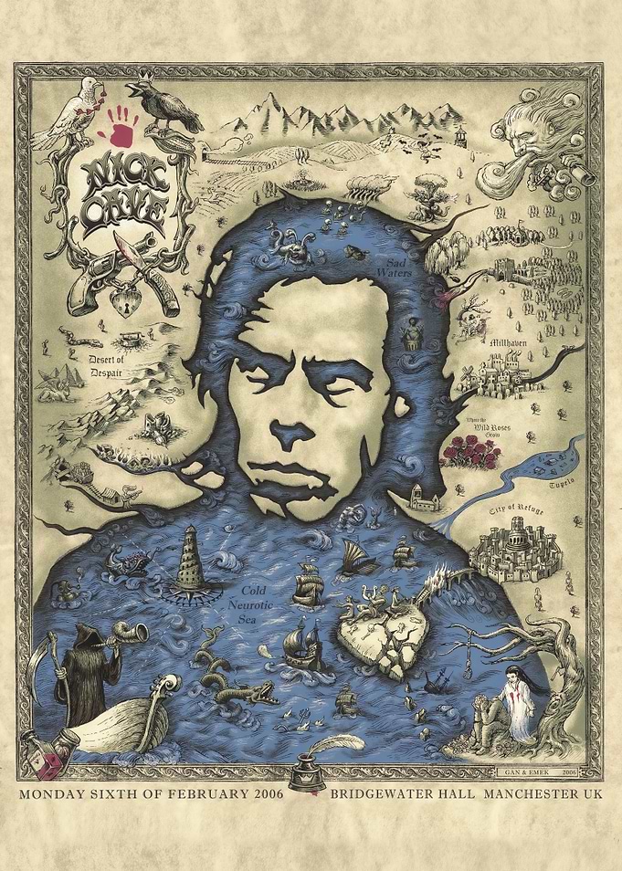 Nick Cave Concert Poster Art
