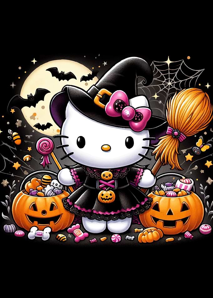 Cat Animal Halloween Witch