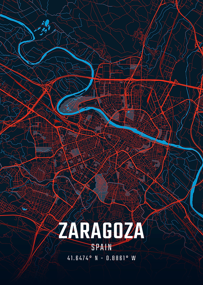 Zaragoza City Map