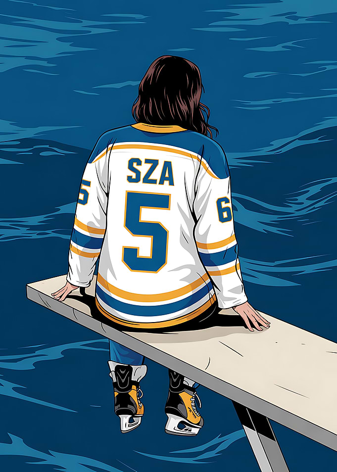 SZA Hockey Jersey Illustration