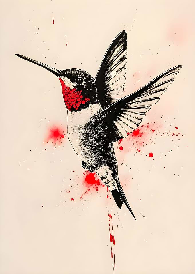 Ruby-throated hummingbird 1