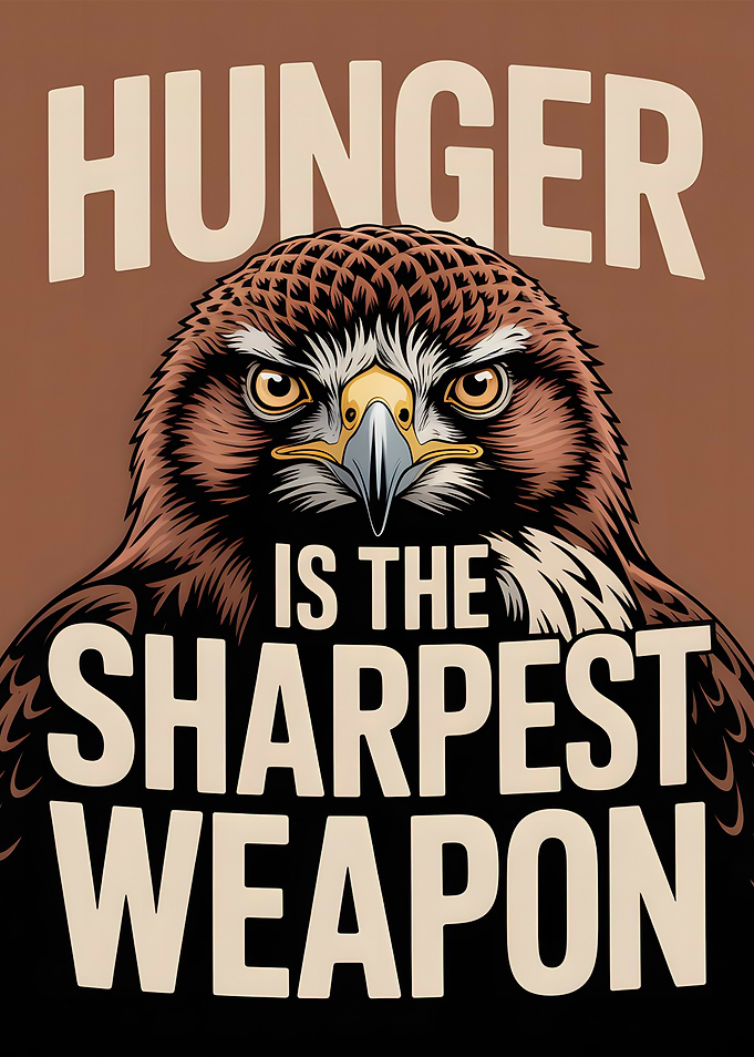 Hunger is the Sharpest Weapon Poster
