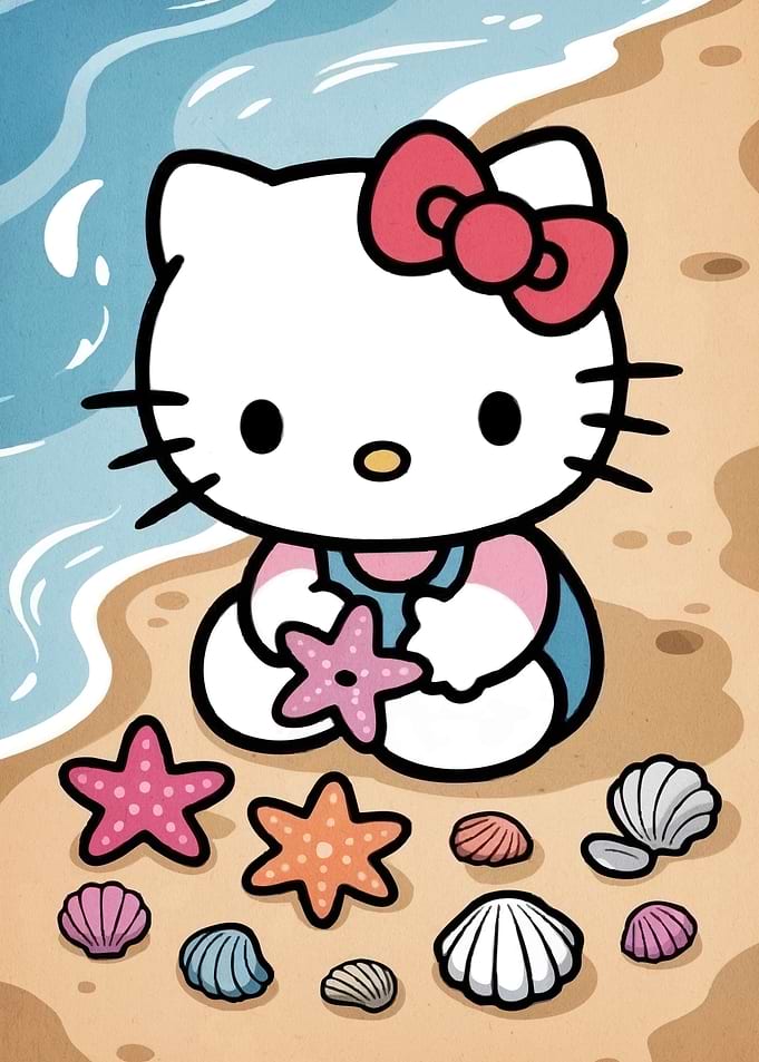 Cat Animal at the Beach