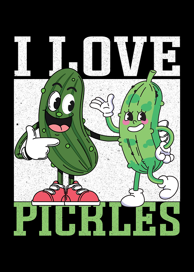 I Love Pickles Cartoon