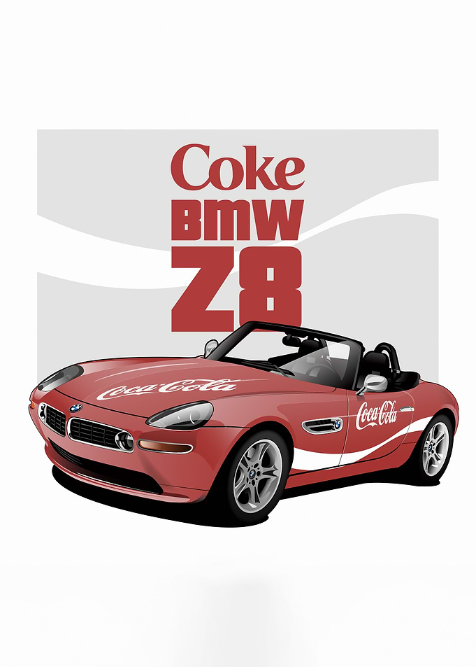 Coca-Cola BMW Z8 Illustration