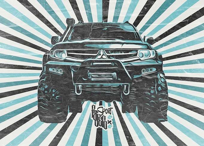 Off-Road Vehicle Graphic Art